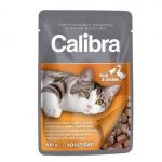 Calibra KAPSIČKA Premium cat Adult Kačka & kura v omáčke 100 g