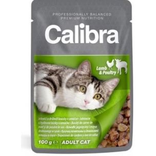 Calibra KAPSIČKA Premium cat Adult Jahňa & hydina v omáčke 100 g