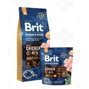 Brit Premium by Nature dog Adult M 1 kg