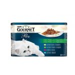 Nestlé GOURMET PERLE cat Multipack v šťave so zeleninou kapsička 4x85 g