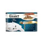 Nestlé GOURMET PERLE cat Multipack duo hovädzie&kura kapsička 4x85 g