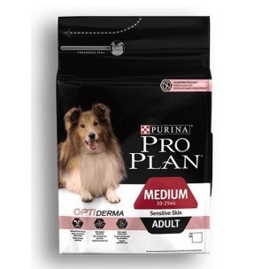 ProPlan MO Dog Opti Derma Adult Medium Sensitive Skin losos 3 kg