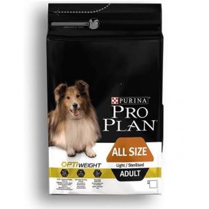 ProPlan MO Dog Opti Weight Adult All Size Light/Sterilised kura 14 kg
