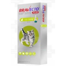 Bravecto Cat Plus S 112,5 mg / 5,6 mg spot-on roztok pre malé mačky (1,2-2,8 kg)