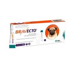 Bravecto Dog S 250 mg spot-on roztok pre malé psy ( od 4,5 do 10 kg ) 1 x 0,89 ml
